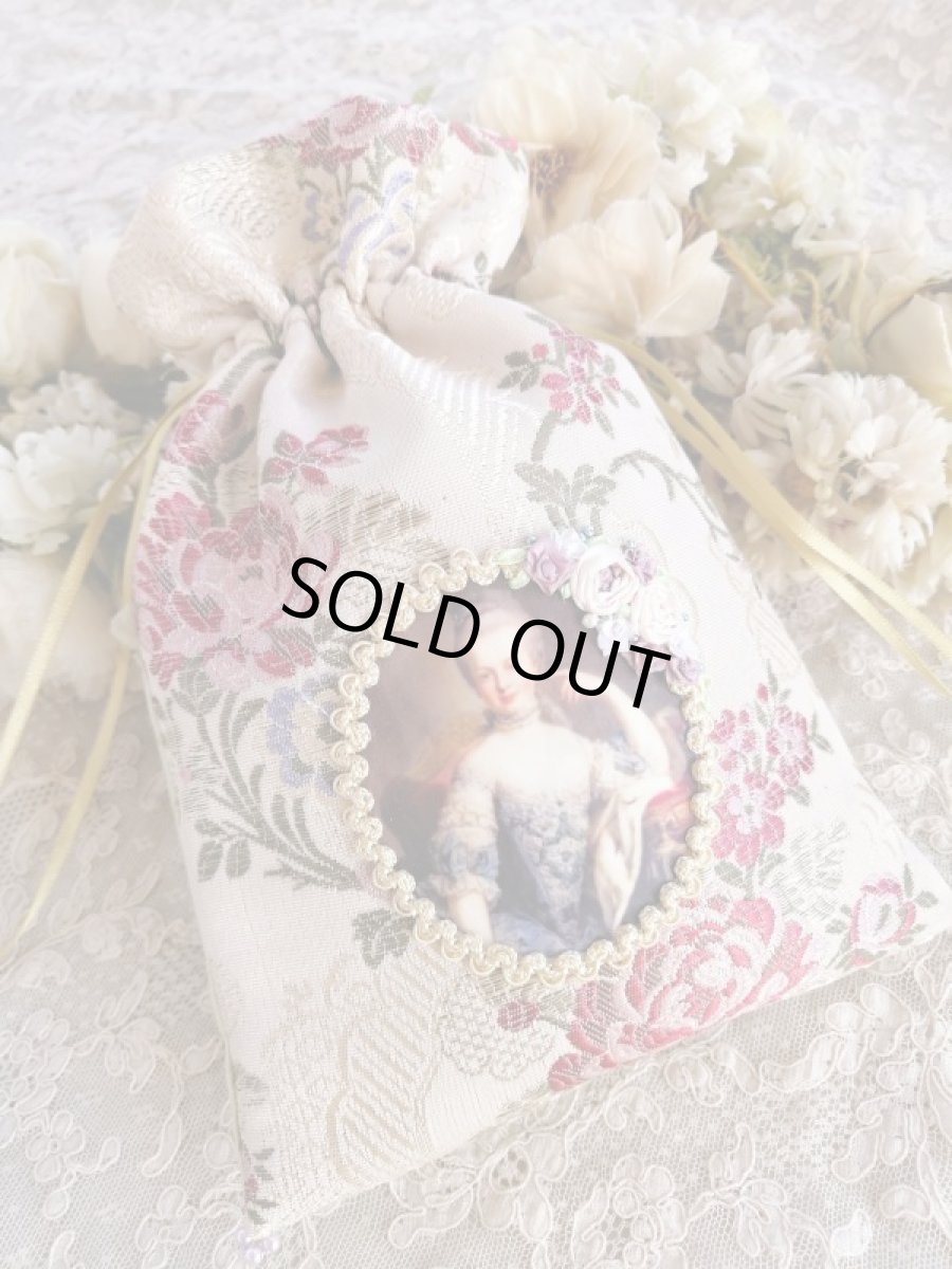 画像1: リオン織物生地の巾着　完成品   (akiko) (1)