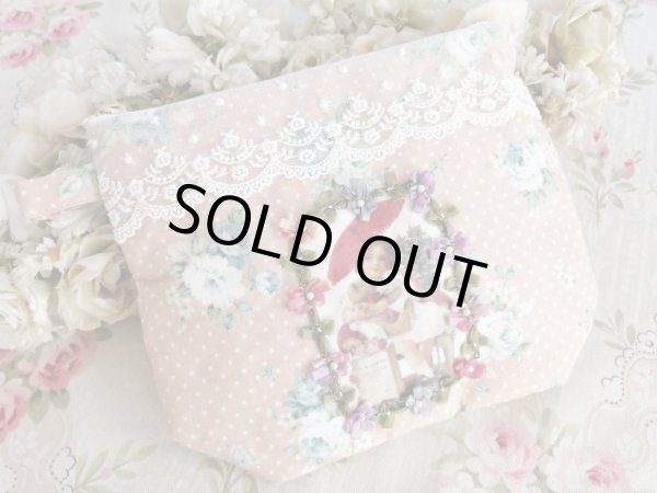 画像2: ベアーと女の子ポーチ完成品   (akiko) (2)