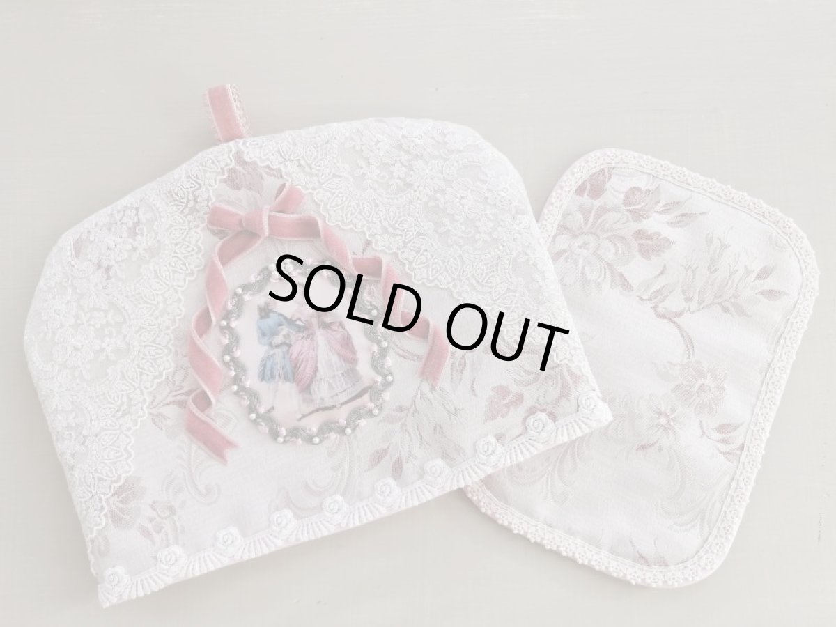 画像3: ヴィクトリアンなティーコゼ・ポットマットのキット (3)