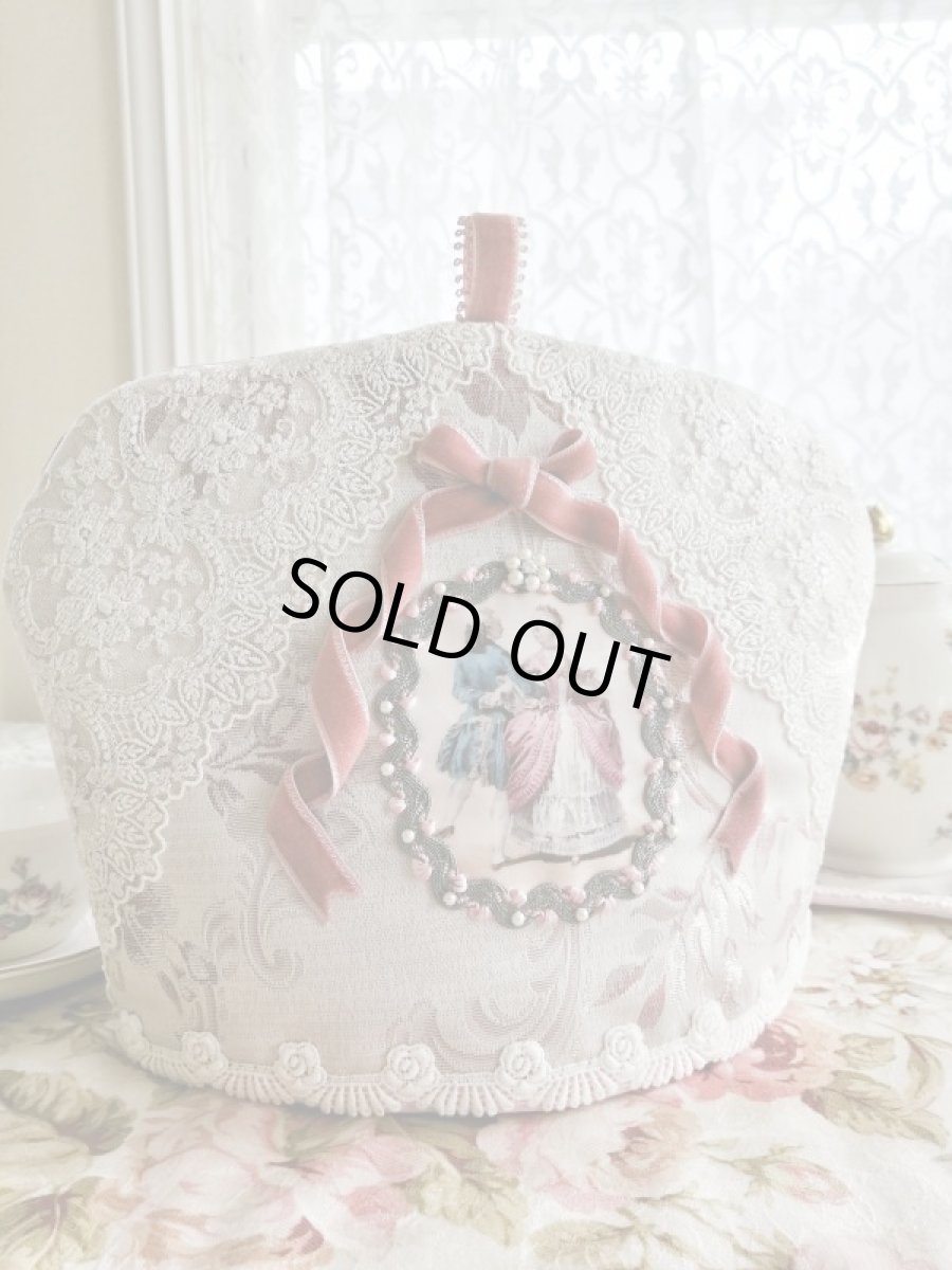 画像1: ヴィクトリアンなティーコゼ・ポットマットのキット (1)