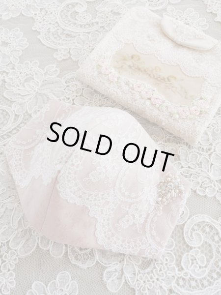 画像3: キラキラビジューのマスクとマスクケースＡ　完成品   (akiko) (3)