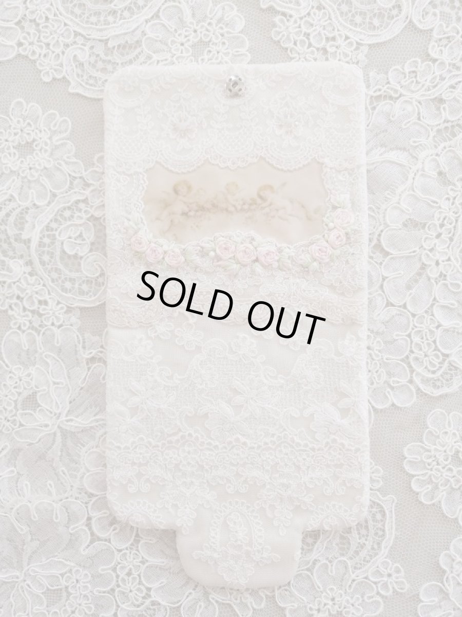 画像6: キラキラビジューのマスクとマスクケースＡ　完成品   (akiko) (6)