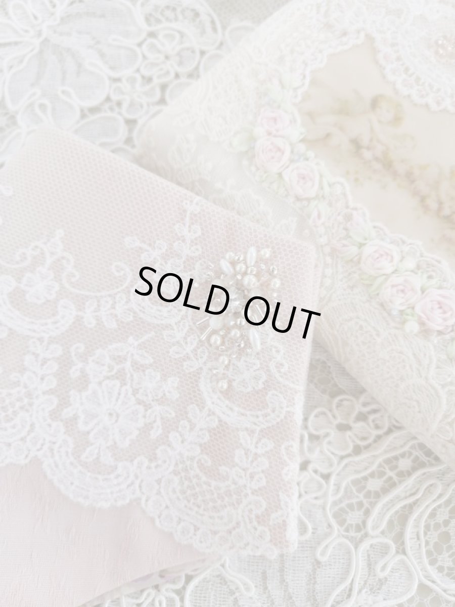 画像1: キラキラビジューのマスクとマスクケースB　完成品   (akiko) (1)