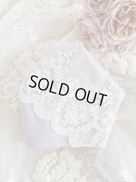 画像6: キラキラビジューのマスクとマスクケースC　完成品   (akiko) (6)