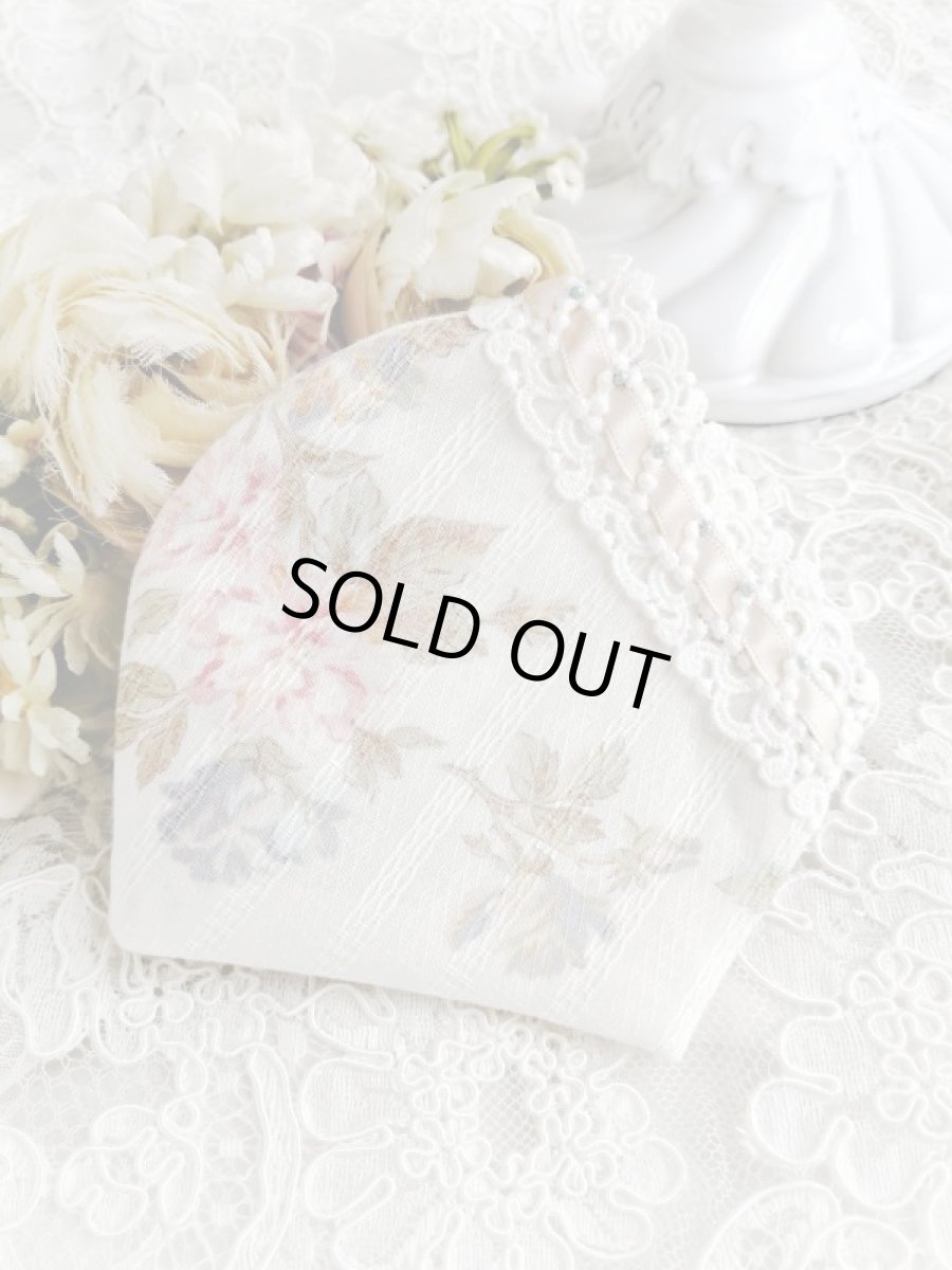 画像1: キラキラビジューのマスクD　完成品   (akiko) (1)