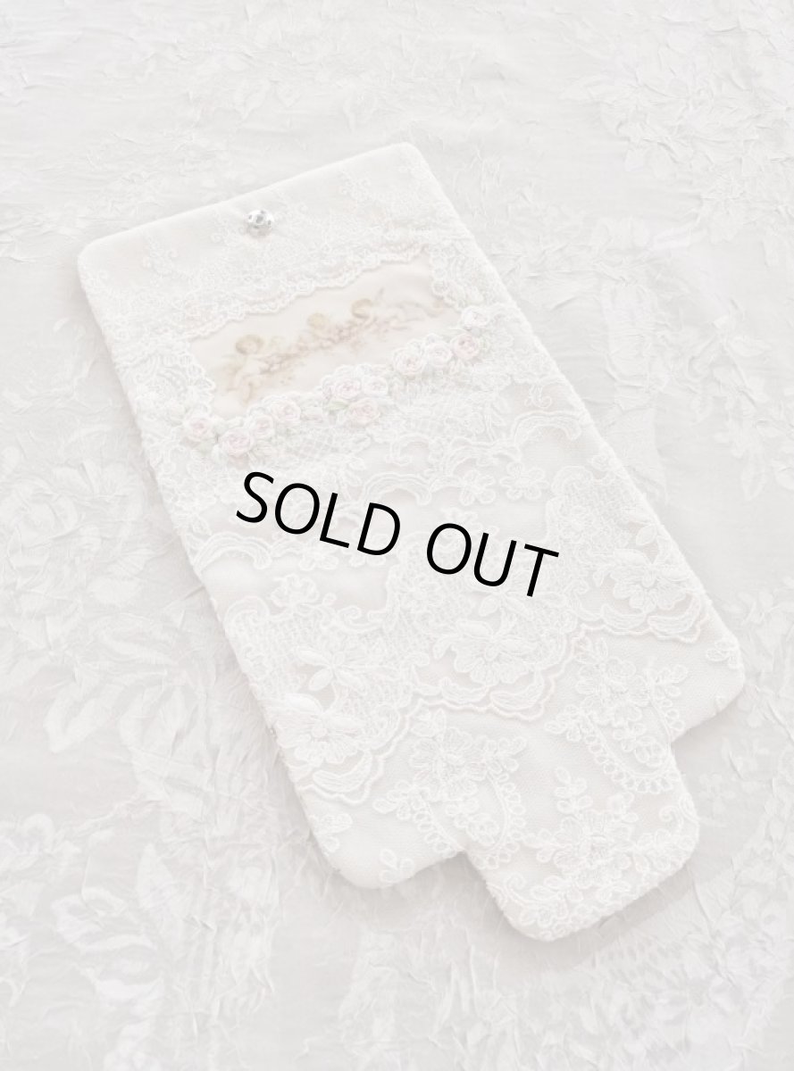 画像2: キラキラビジューのマスクとマスクケースF　完成品   (akiko) (2)