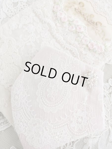 画像2: キラキラビジューのマスクとマスクケースE　完成品   (akiko) (2)