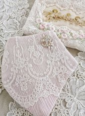 画像1: キラキラビジューのマスクとマスクケースG　完成品   (akiko) (1)