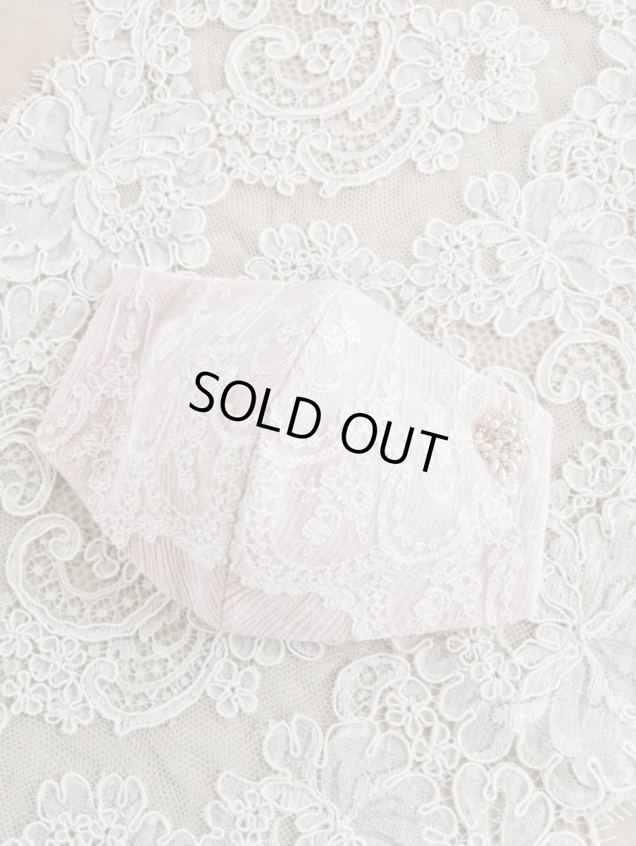 画像5: キラキラビジューのマスクとマスクケースG　完成品   (akiko) (5)