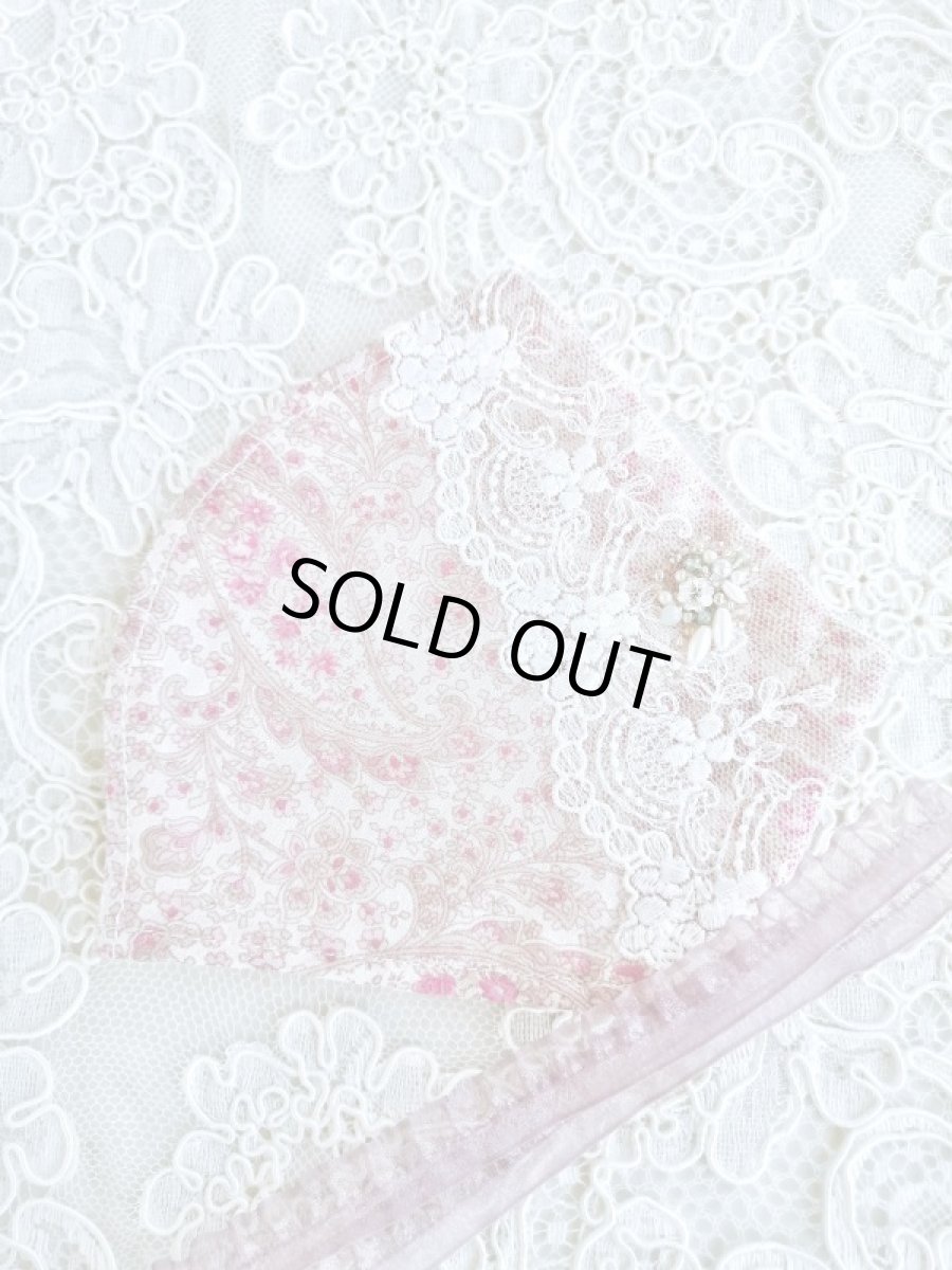 画像3: キラキラビジューのマスクL　完成品   (akiko) (3)