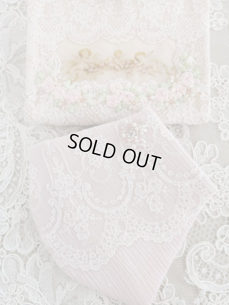 画像2: キラキラビジューのマスクとマスクケースN　完成品   (akiko) (2)