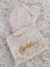 画像1: キラキラビジューのマスクとマスクケースP　完成品   (akiko) (1)