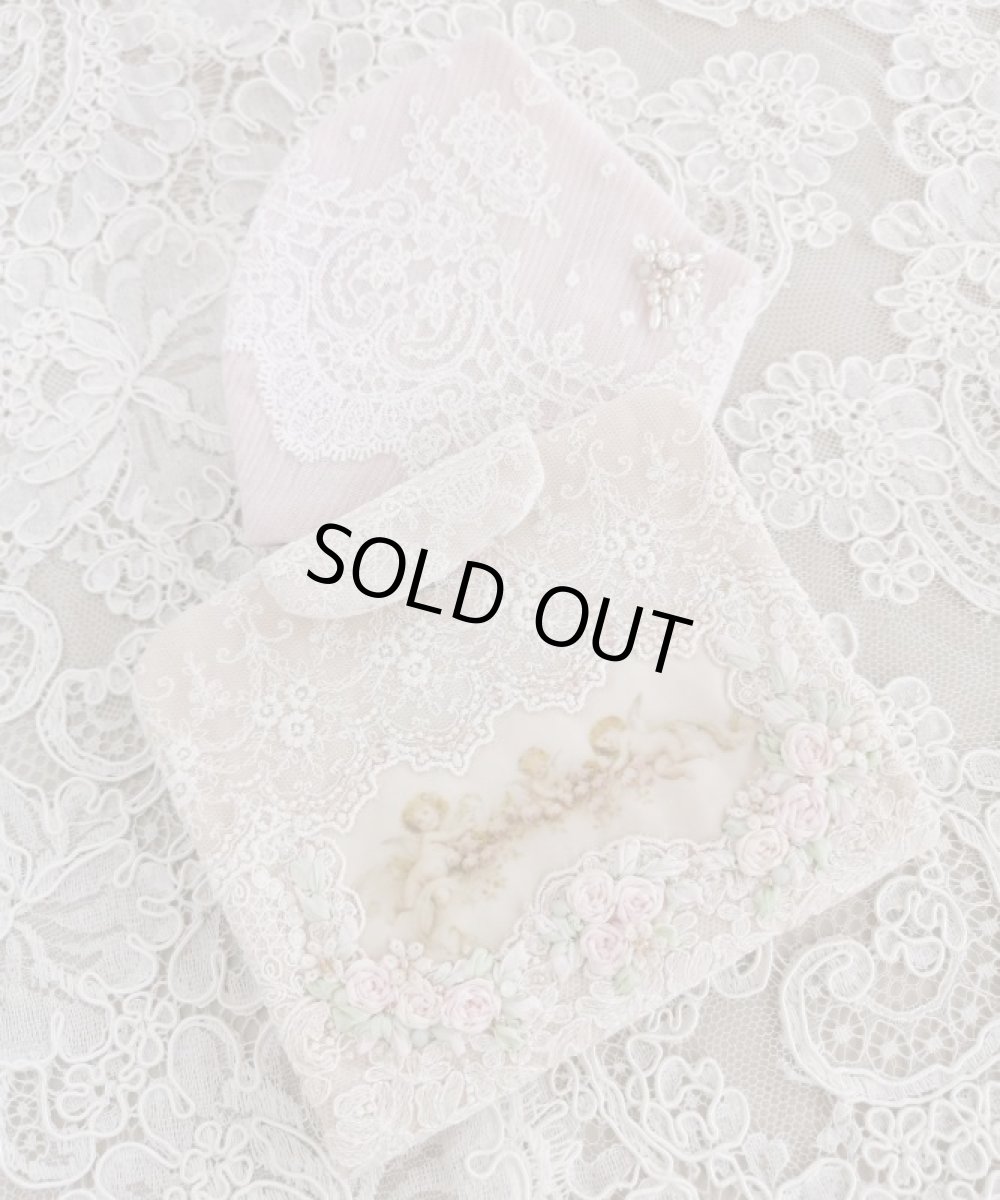 画像1: キラキラビジューのマスクとマスクケースO　完成品   (akiko) (1)