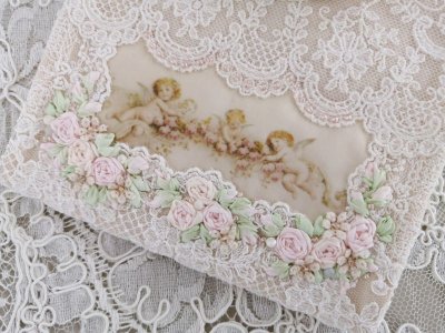 画像2: キラキラビジューのマスクとマスクケースN　完成品   (akiko)