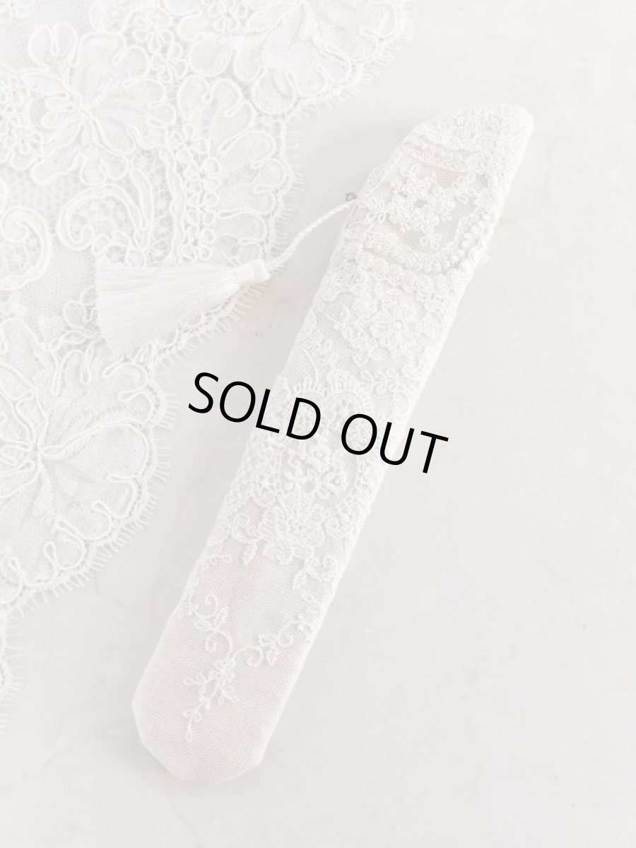 画像4: ヴィクトリアンなリボン刺繍の扇子ケース完成品  (akiko) (4)