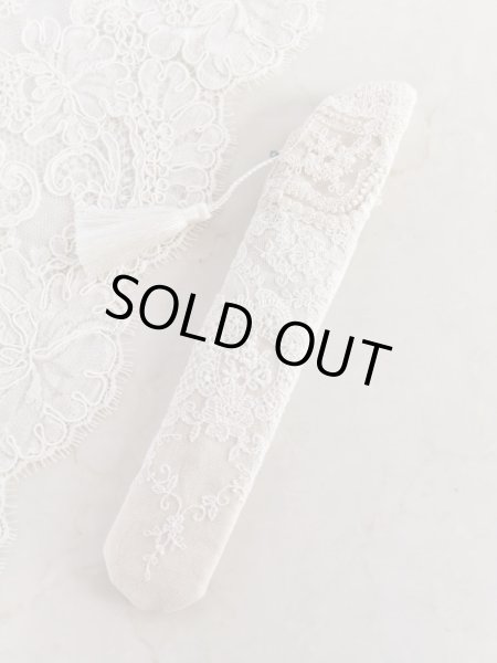 画像4: ヴィクトリアンなリボン刺繍の扇子ケース完成品  (akiko) (4)