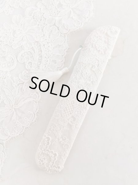 画像4: ヴィクトリアンなリボン刺繍の扇子ケース完成品  (akiko) (4)