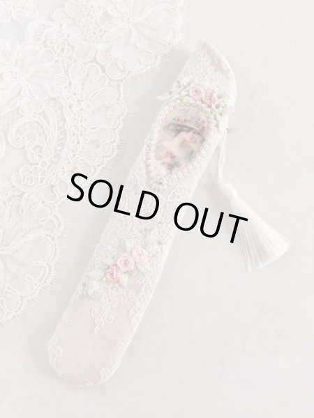 画像3: ヴィクトリアンなリボン刺繍の扇子ケース完成品  (akiko) (3)