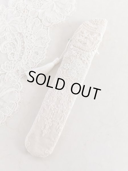 画像4: ヴィクトリアンなリボン刺繍の扇子ケース完成品  (akiko) (4)