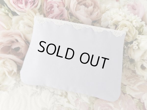 画像5: ネコと婦人の綿サテンのポーチのキット (5)