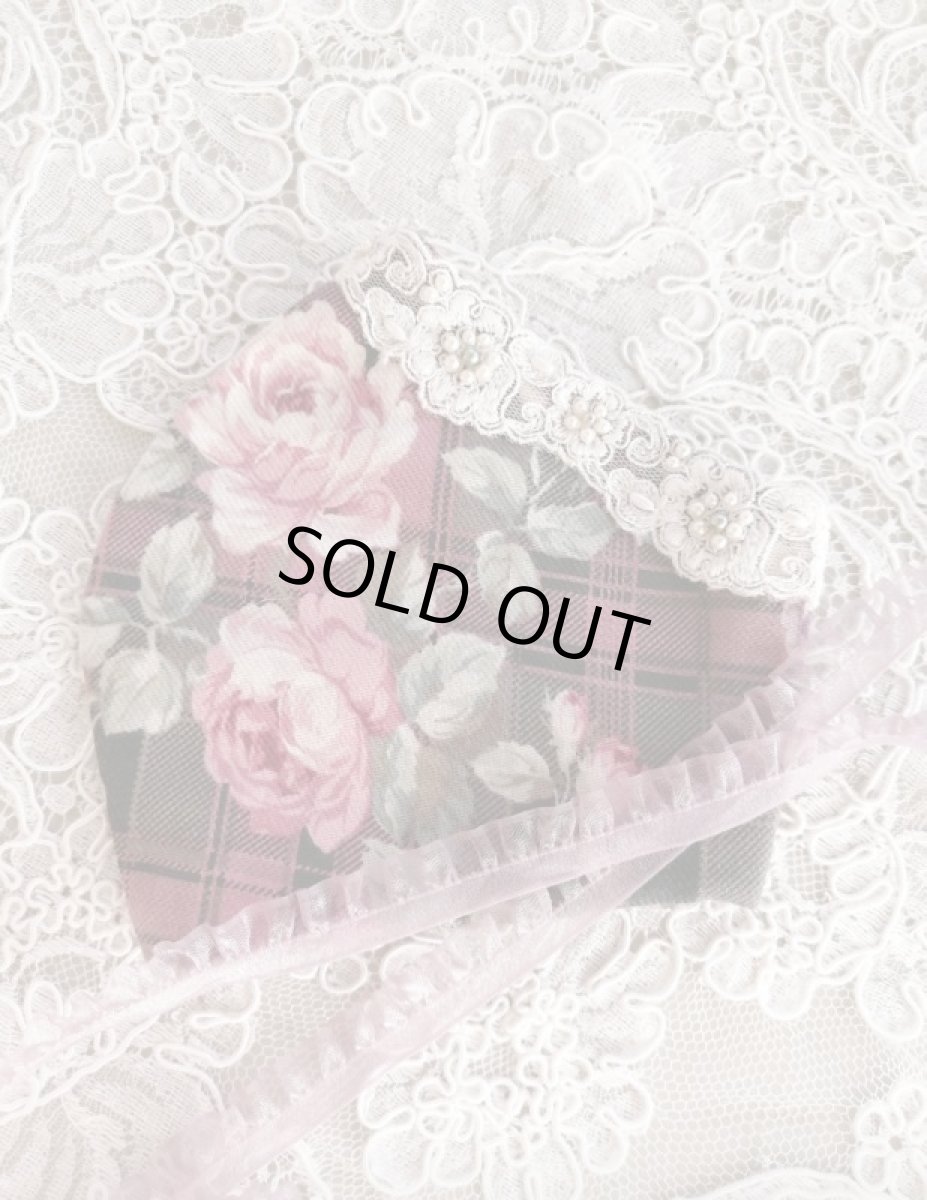 画像3: ふわふわモヘアのマスクケースとビジューマスク　B　完成品   (akiko) (3)