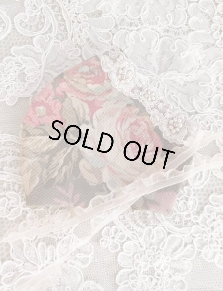 画像3: ふわふわモヘアのマスクケースとビジューマスク　A　完成品   (akiko) (3)