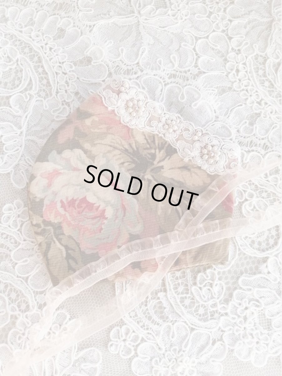 画像3: ふわふわモヘアのマスクケースとビジューマスク　C　完成品   (akiko) (3)