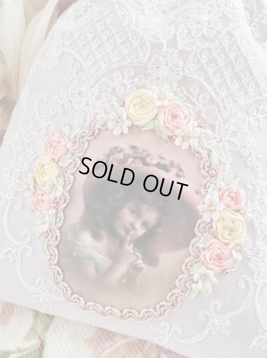 画像2: シャンタン生地の巾着ポーチのキット (2)