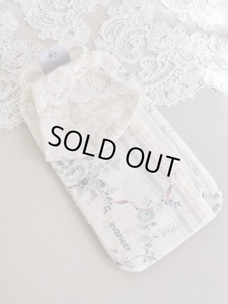 画像5: 不織布マスクも入れられちゃうエンジェルのマスクケースとレース柄マスクのセットB 完成品   (akiko) (5)