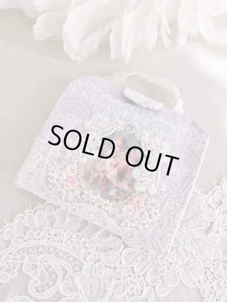 画像5: 不織布マスクも入れられちゃうエンジェルのマスクケースとレース柄マスクのセットA　完成品   (akiko) (5)