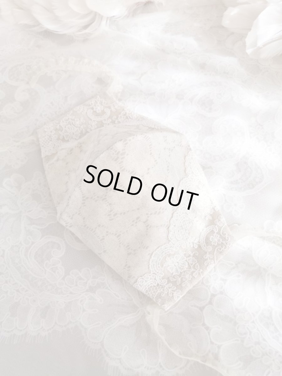 画像5: 不織布マスクも入れられちゃうエンジェルのマスクケースとレース柄マスクのセットC　完成品   (akiko) (5)