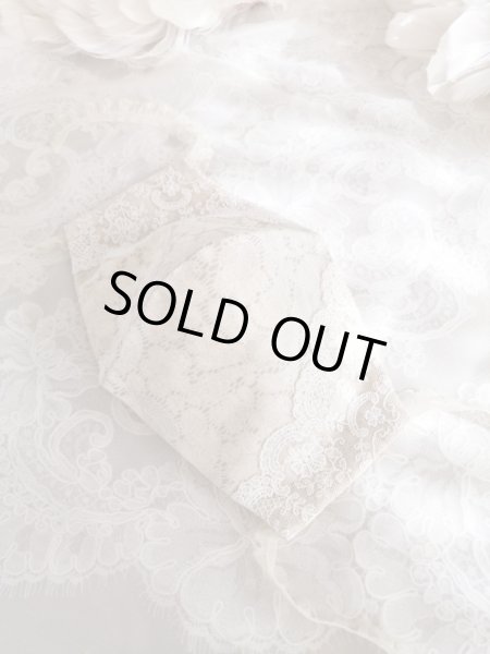 画像5: 不織布マスクも入れられちゃうエンジェルのマスクケースとレース柄マスクのセットC　完成品   (akiko) (5)