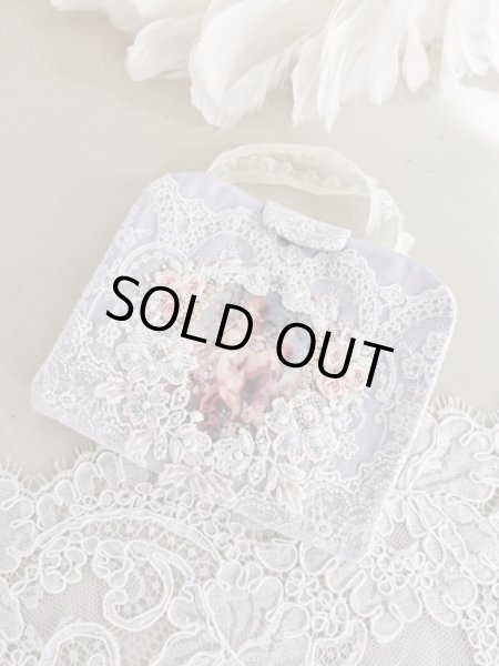 画像6: 不織布マスクも入れられちゃうエンジェルのマスクケースとレース柄マスクのセットC　完成品   (akiko) (6)