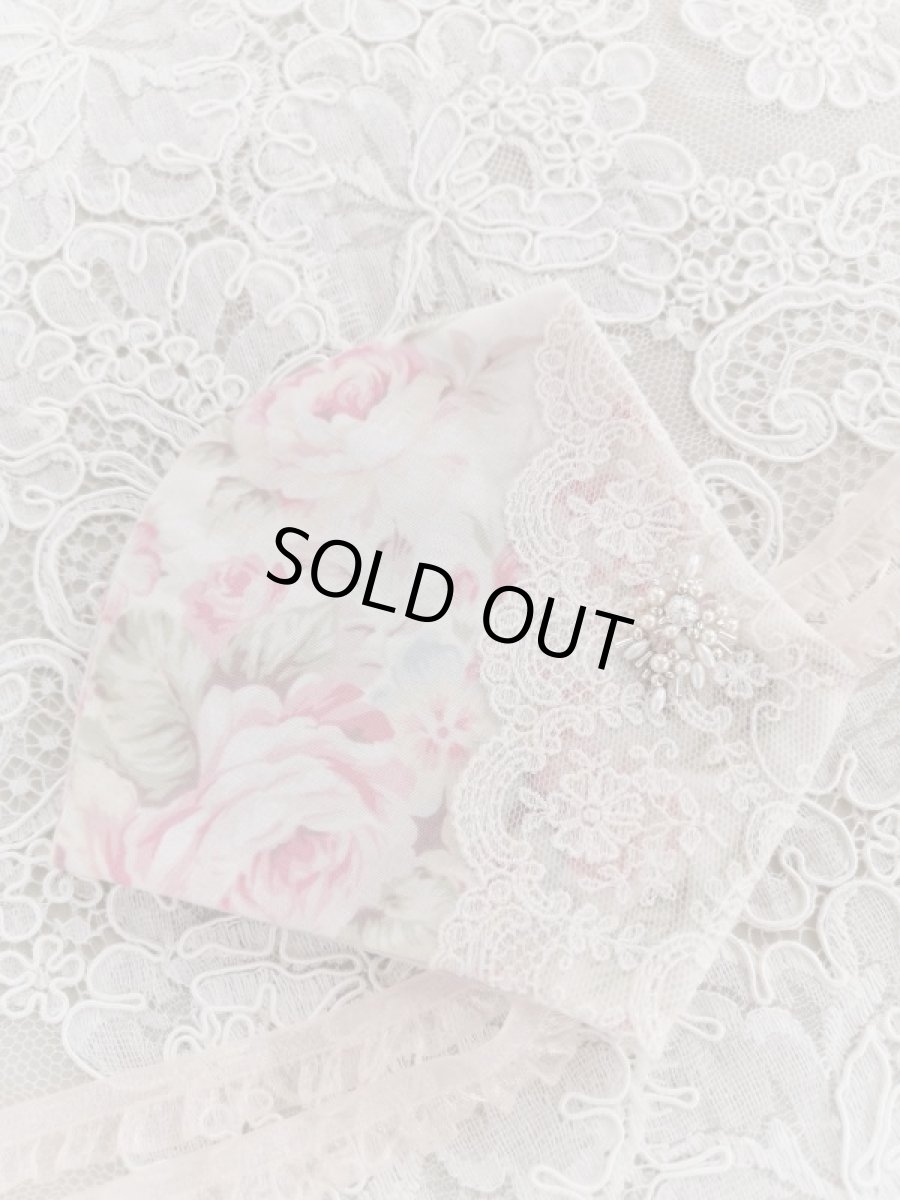 画像5: キラキラビジューのマスクとマスクケースB　完成品   (akiko) (5)