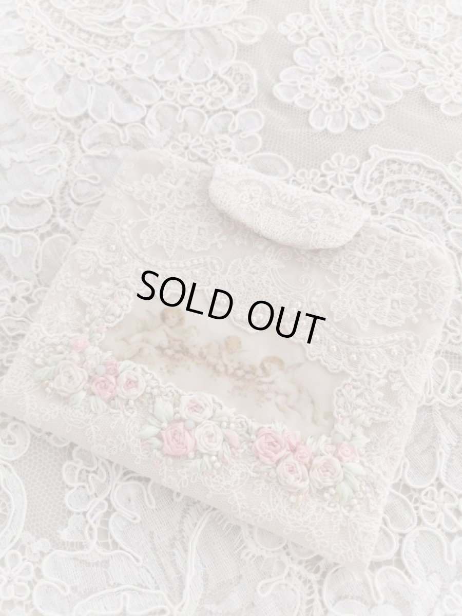 画像2: キラキラビジューのマスクとマスクケースA　完成品   (akiko) (2)