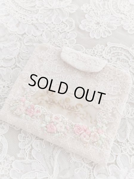 画像2: キラキラビジューのマスクとマスクケースA　完成品   (akiko) (2)