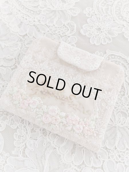 画像2: キラキラビジューのマスクとマスクケースB　完成品   (akiko) (2)