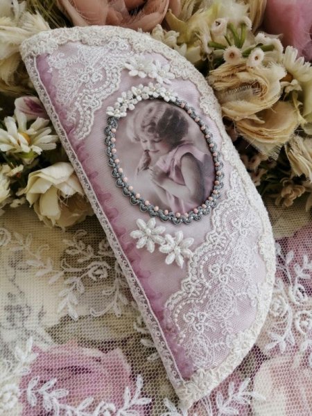 画像4: 【キット】小鳥と少女のポーチ (4)