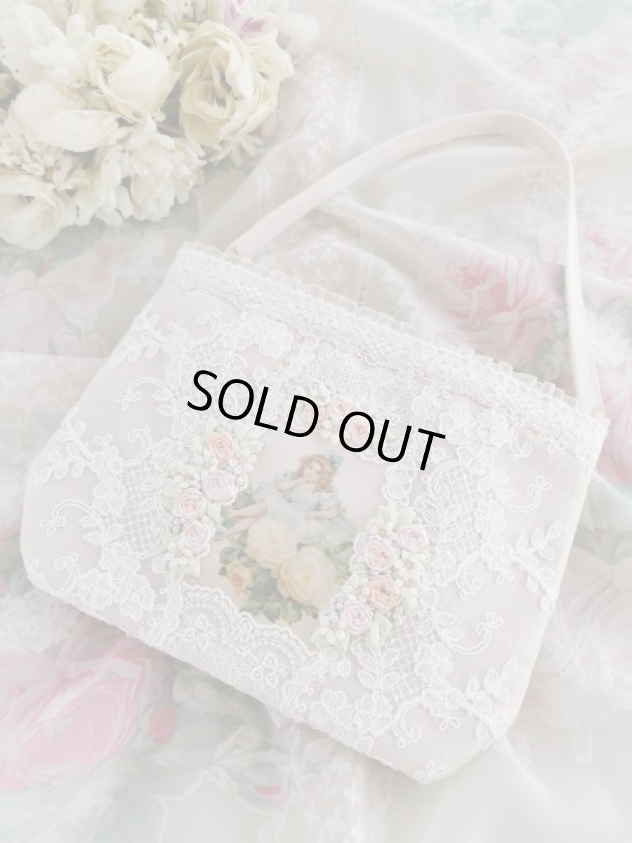 画像1: バッグにかけられるポーチ完成品A　 (akiko) (1)