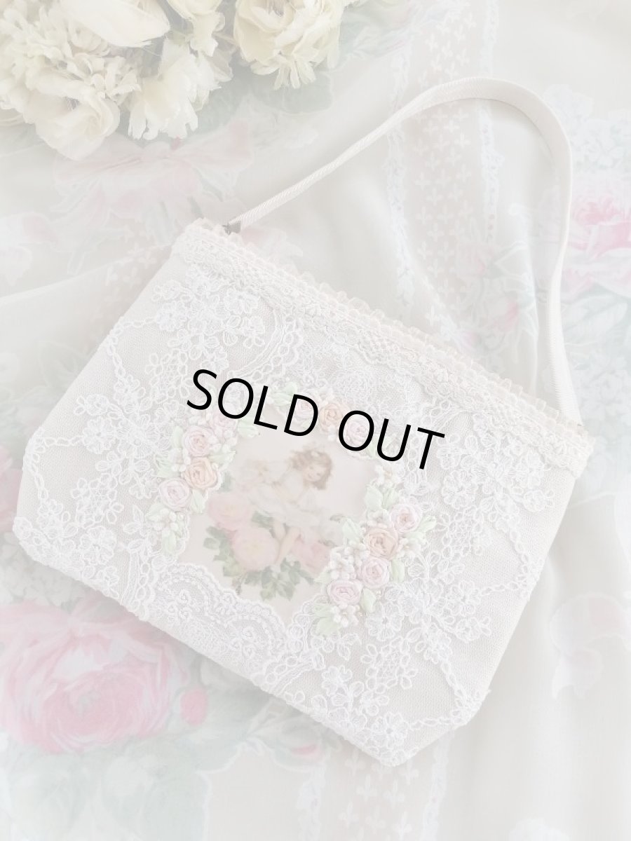 画像1: バッグにかけられるポーチ完成品B　 (akiko) (1)