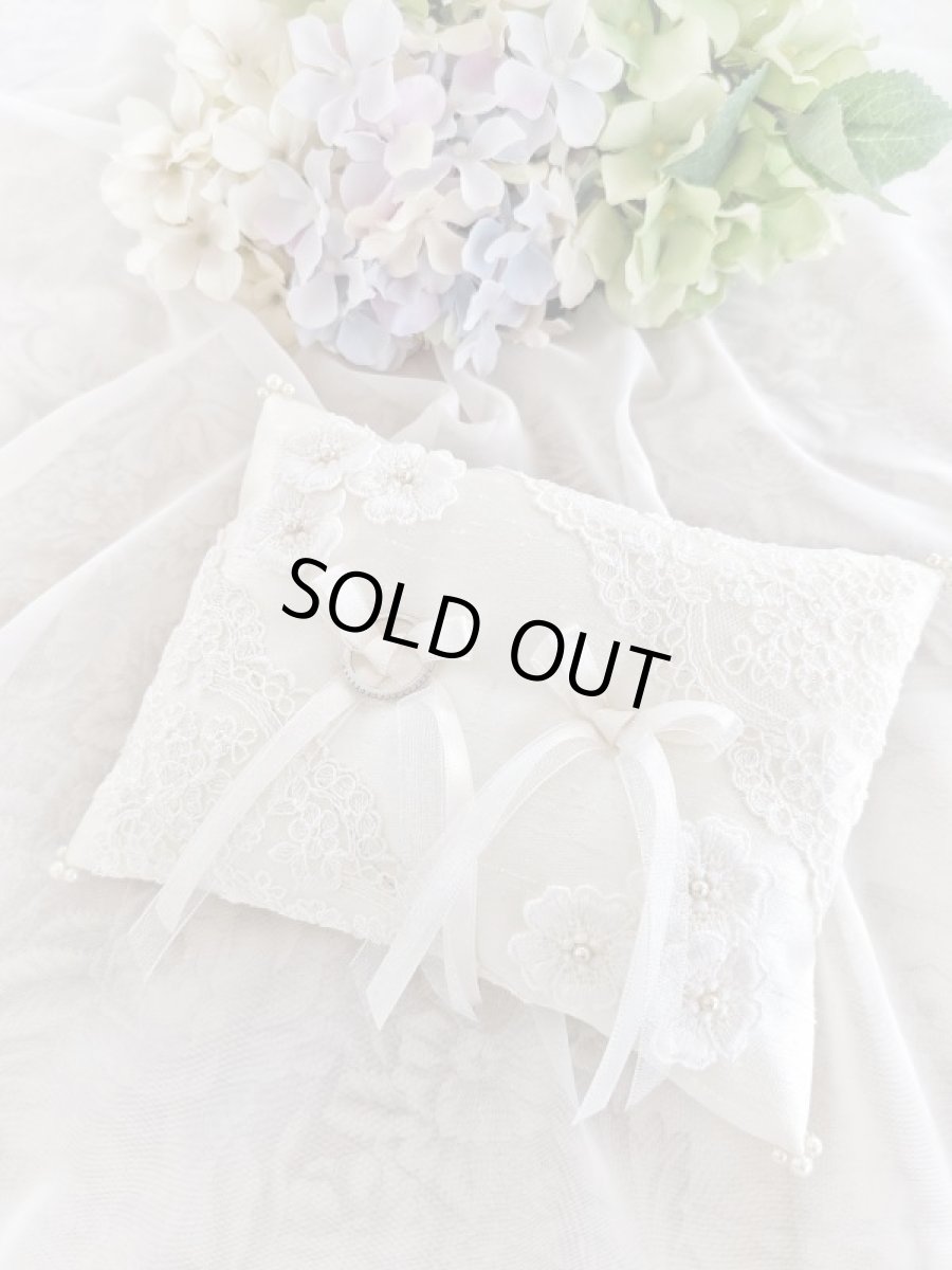 画像1: お花モチーフのリングピローのキット (1)