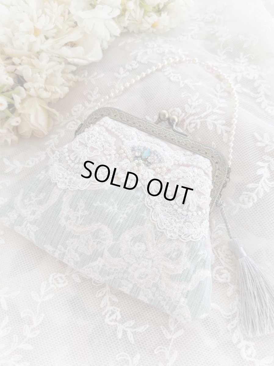 画像1: バッグにかけられるポーチ完成品 G　 (akiko) (1)