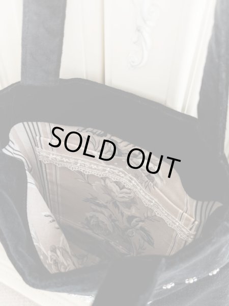 画像3: 黒別珍ビジューたっぷりエレガントバッグ　完成品 B　 (akiko) (3)