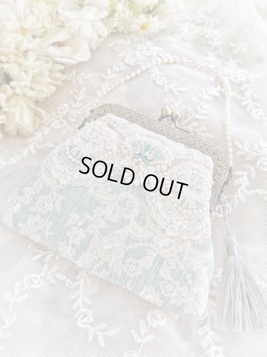 画像1: バッグにかけられるポーチ完成品 F　 (akiko) (1)