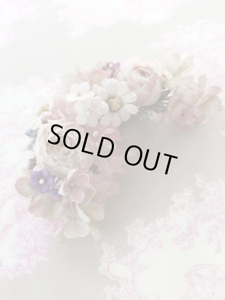 画像2: 布花　〜クレッセントリース〜 (2)