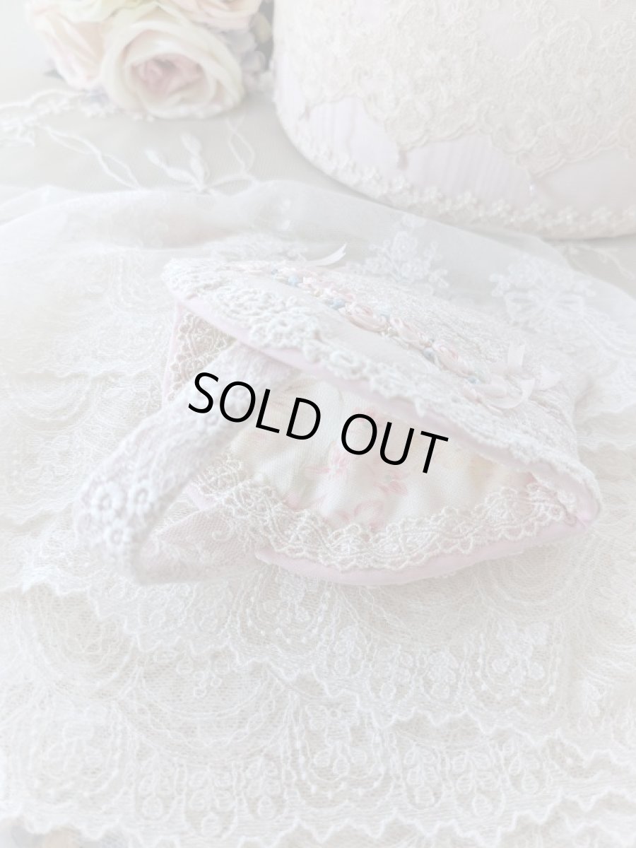 画像2: 再販【キット】ピンクリボンのバスケット (2)