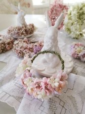 画像2: 布花　〜パステル色の小花のリース〜 (2)