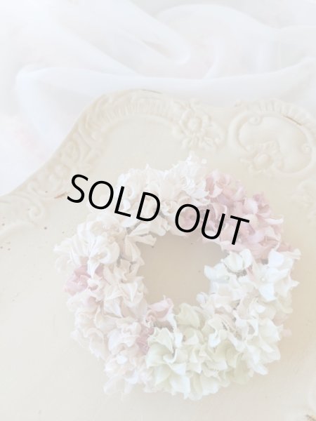 画像2: 布花　〜紫陽花のリース〜 (2)