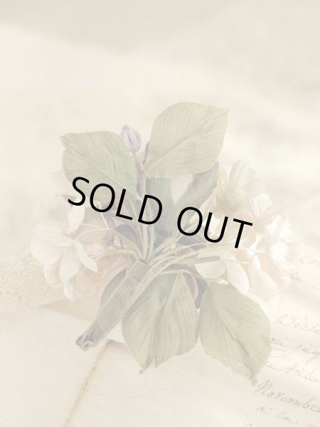 画像7: 布花　〜アンティークピンクな薔薇のコサージュ〜 (7)