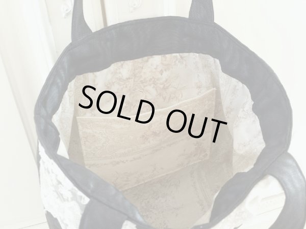 画像3: キラキラコサージュ付きモアレのバッグのキット (3)